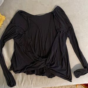 Free People Long Sleeve Top with cut out back